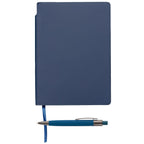 Branded A5 Recycled PU Notebook and Pen Set with Pen Loop