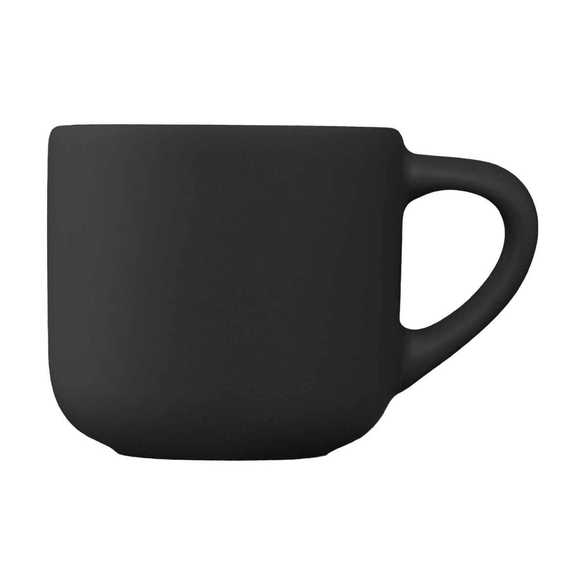 Branded Matte Ceramic Espresso Mug 90ml in Black