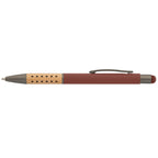 Branded Bamboo Grip Metal Pen with Stylus