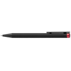Branded Recycled Aluminium Pen with Mirror Finish Plunger in Red