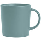 Branded Matte Glazed Ceramic Mug in Icy Blue
