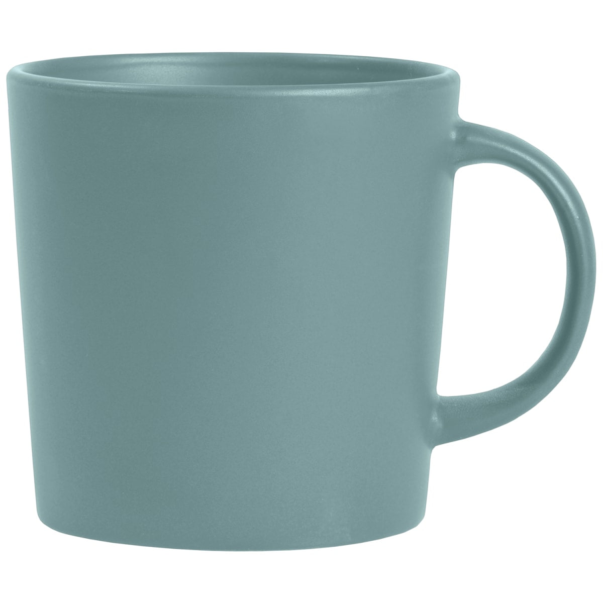 Branded Matte Glazed Ceramic Mug in Icy Blue