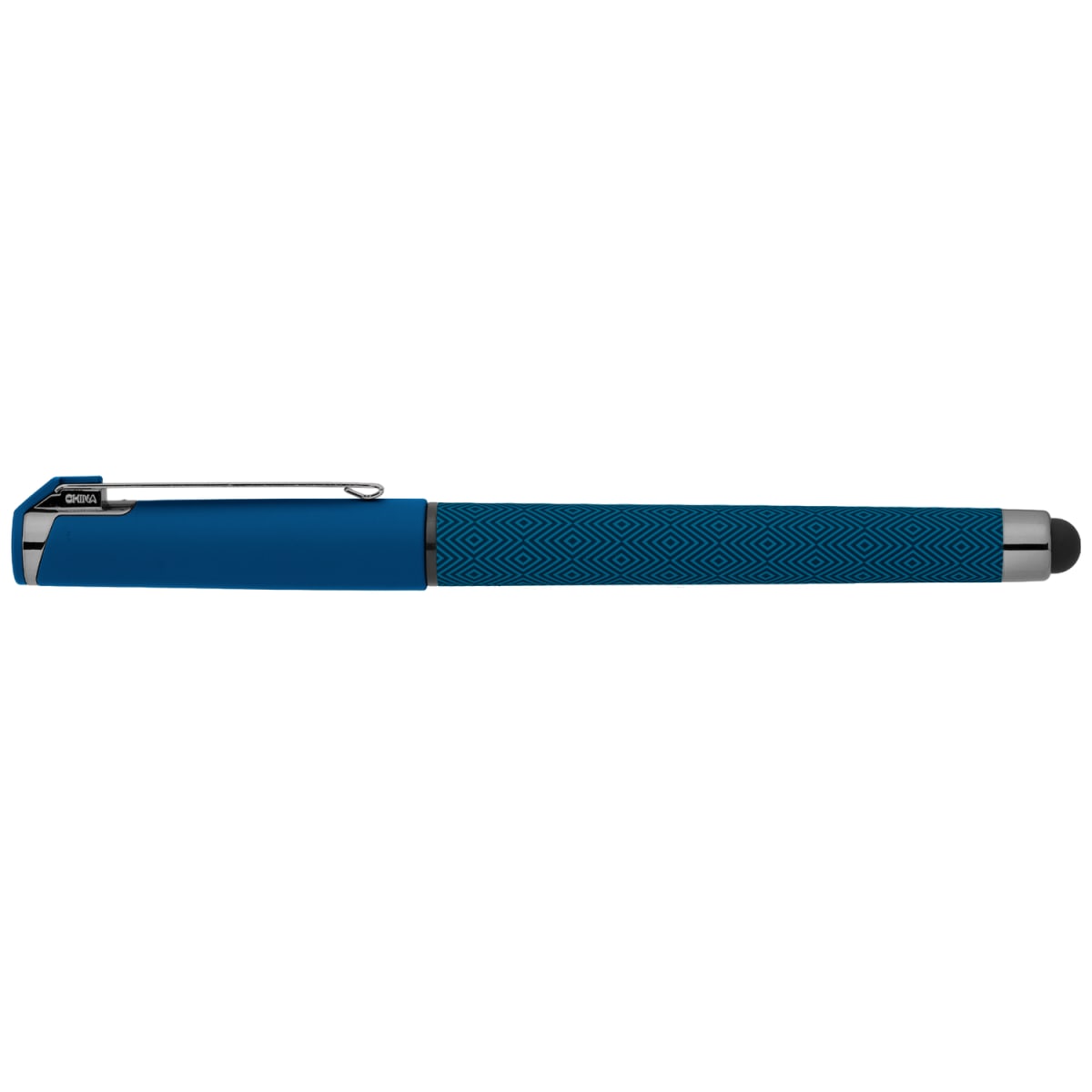 Branded Gunmetal Trim Plastic Stylus Pen