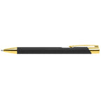 Branded Gold Trim Soft-Touch Aluminium Pen