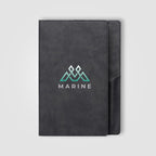 Branded PU Suede-Feel Refillable Journal - A5