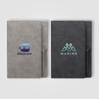 Branded PU Suede-Feel Refillable Journal - A5