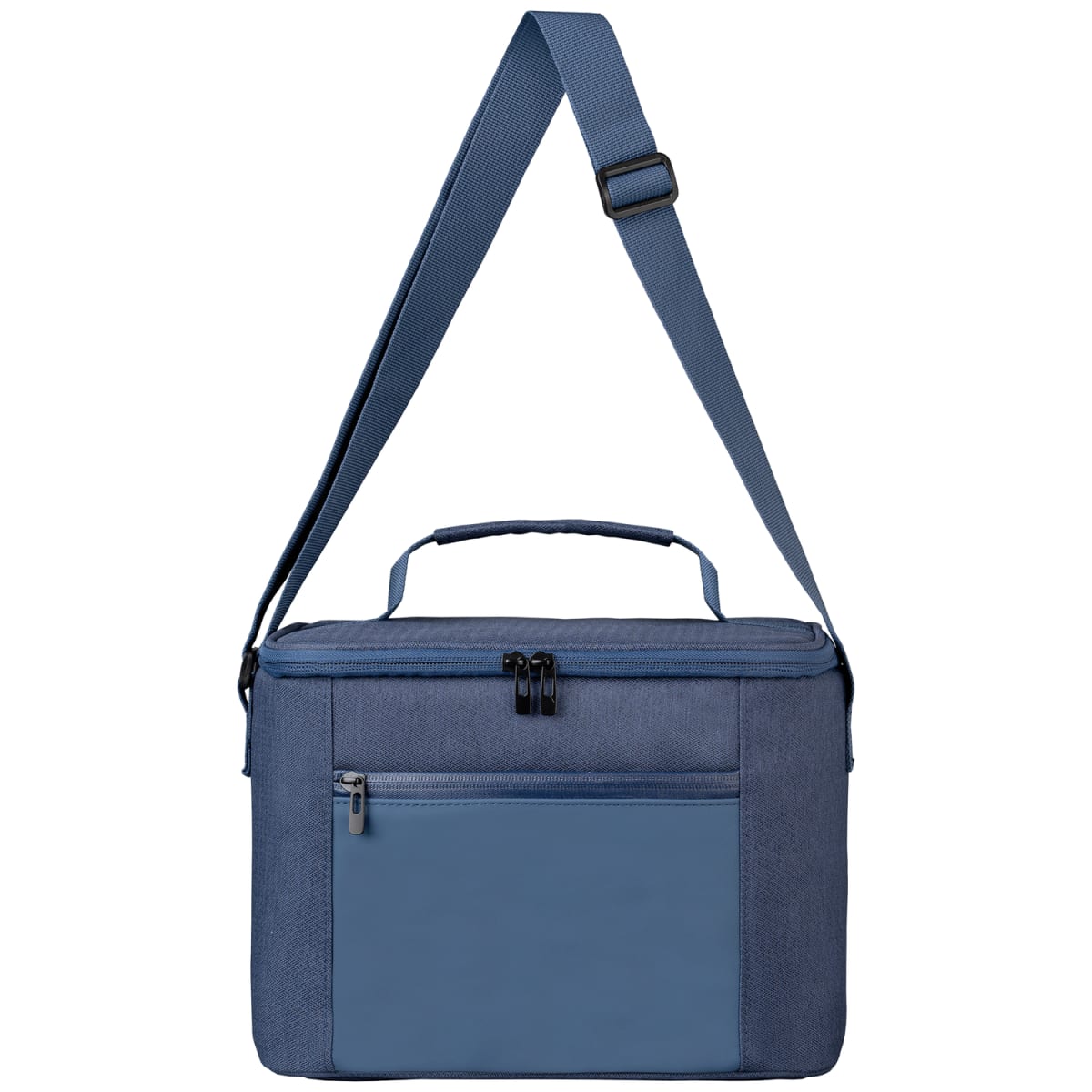 Branded rPET Zippered Insulated Cooler Bag - 10L in Navy Blue