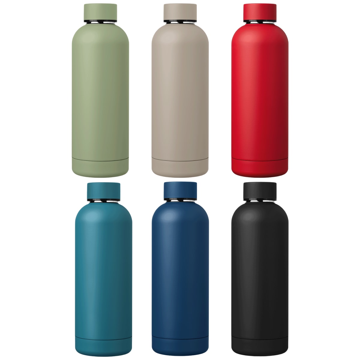 Branded Recycled Stainless Steel Insulated Bottle 530ml