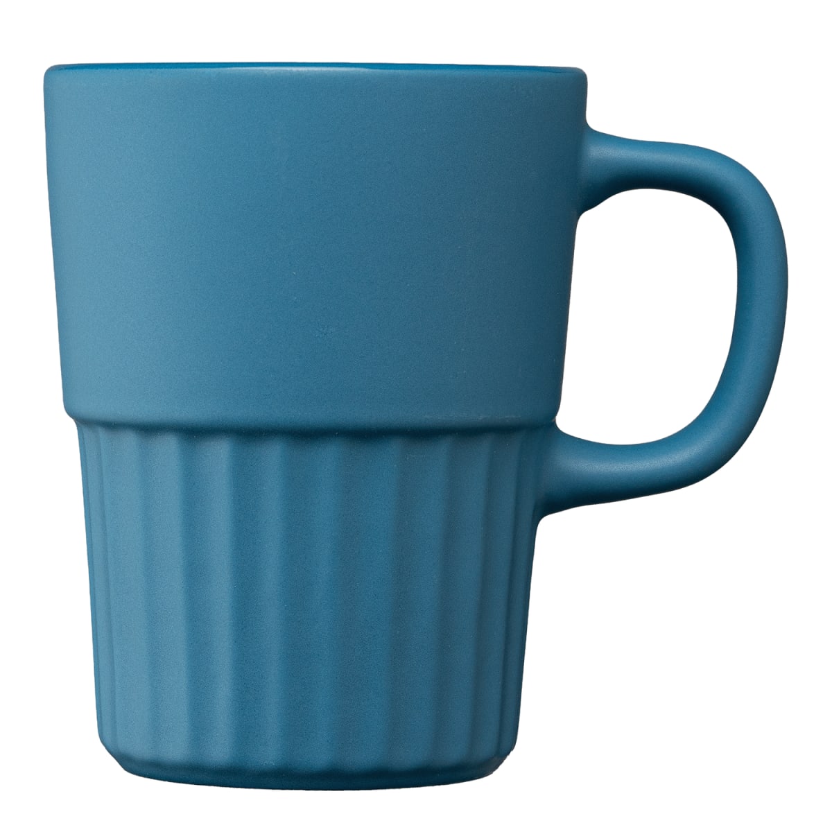 Branded Matte Fluted Ceramic Mug 445 ml