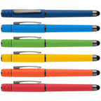 Branded Recycled Plastic Fidget Spinner Gel Pen with Stylus