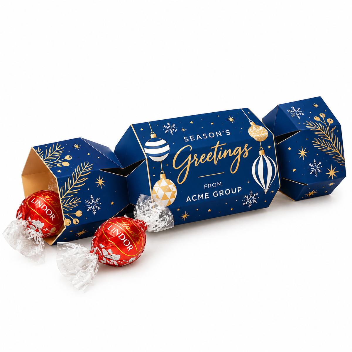 Branded Lindor Truffles Cracker Box
