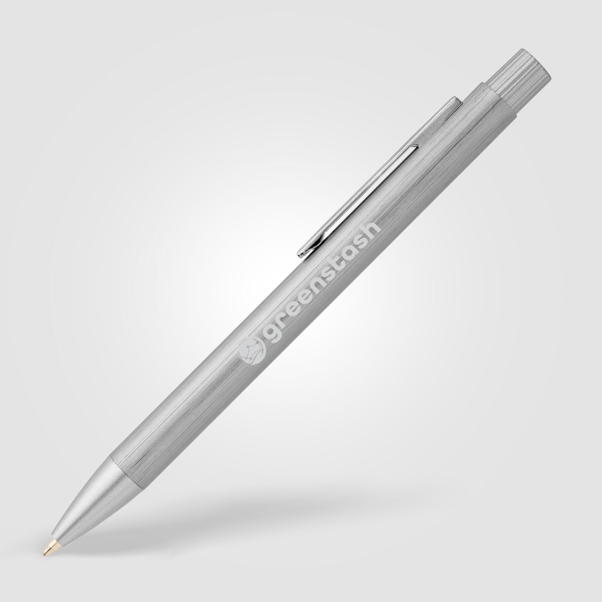 Branded Recycled Aluminium Brushed Metal Pen