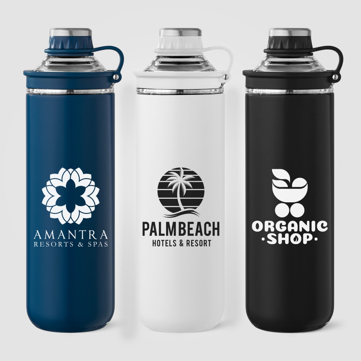 Branded Recycled Stainless Steel Vacuum Bottle - 680ml