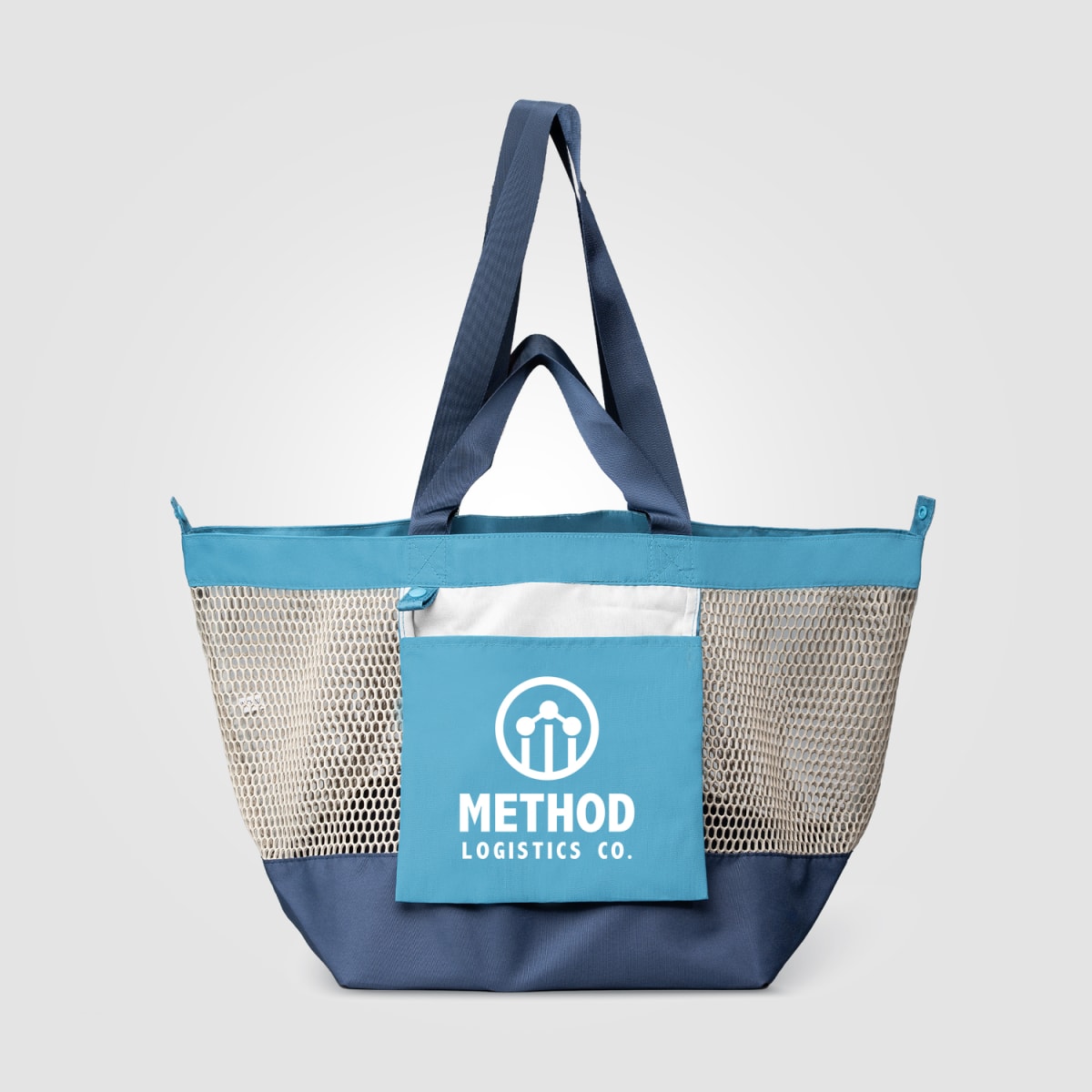 Branded Foldable Recycled Mesh Tote Bag 45 L