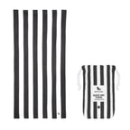 Branded Recycled Plastic Quick Dry Towel in Black