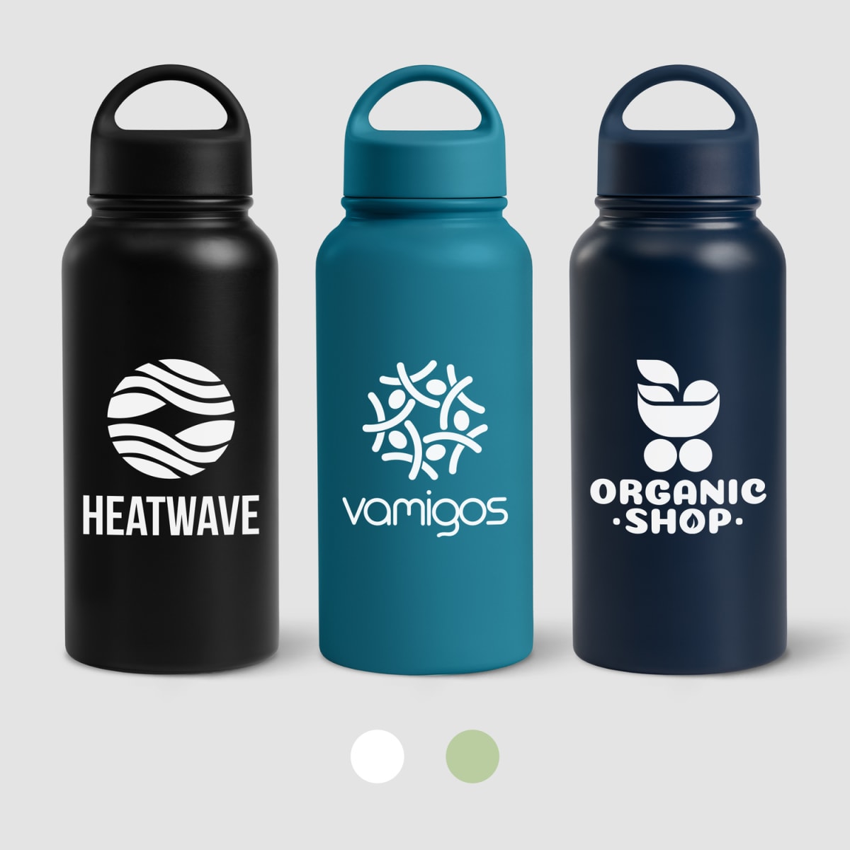 Branded 915ml Insulated Stainless Steel Bottle with Handle