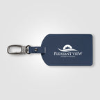 Branded Recycled PU Luggage Tag with Carabiner