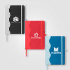 Branded Recycled PU Wave Pattern A5 Journal