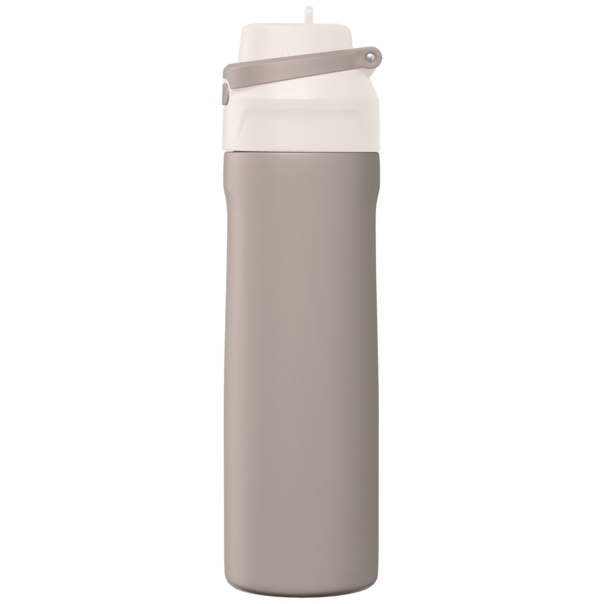 Branded Insulated Stainless Steel Flip-Straw Bottle 690ml in Dune