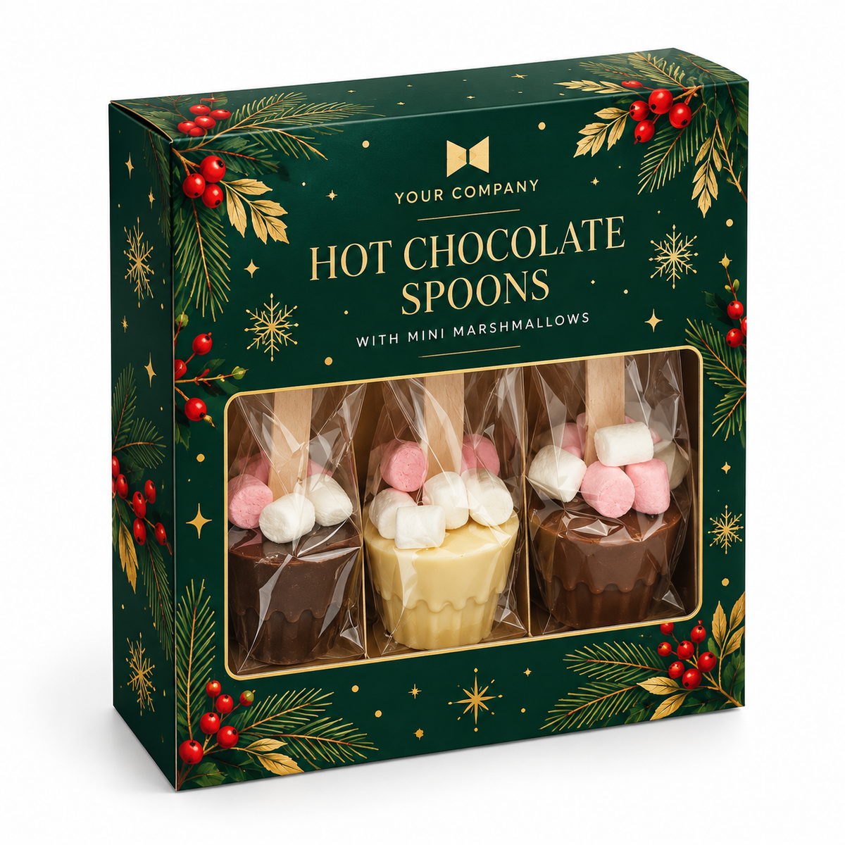 Branded Trio of Hot Chocolate Stirrers