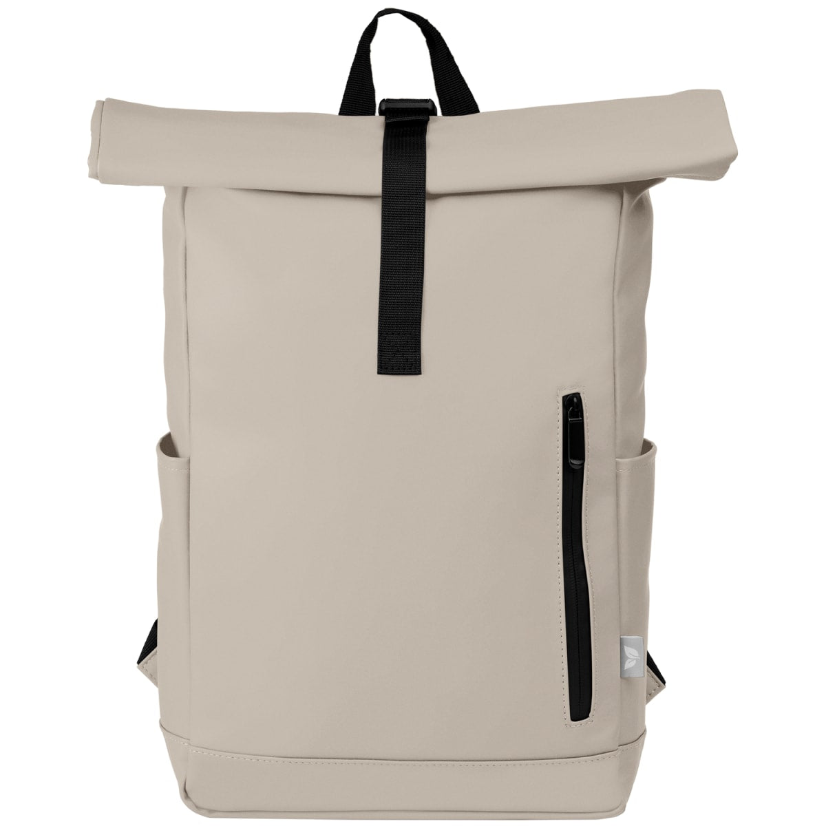 Branded Recycled PU Rolltop Laptop Backpack - 12L in Dune