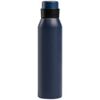 Branded Recycled Aluminium Sports Bottle - 680ml in Navy Blue