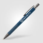 Branded Recycled Aluminium Click Pen with Gunmetal Accents