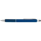 Branded Retractable Gel Pen with Stylus and Chrome Trim