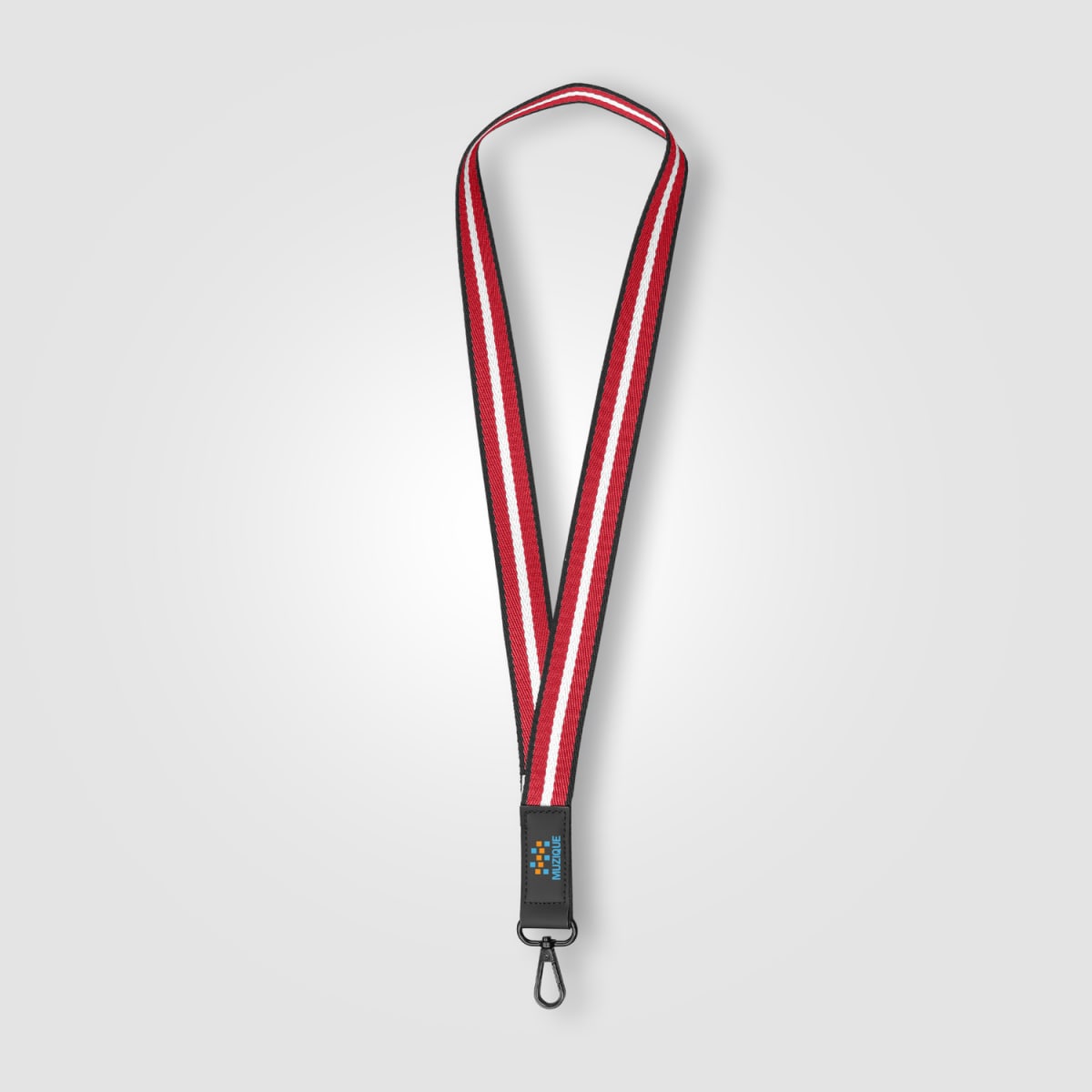 Branded rPET Woven Chevron Phone Strap Lanyard