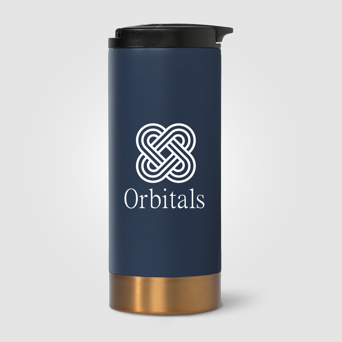 Branded Double Wall Stainless Steel Tumbler with Twist Lock Lid