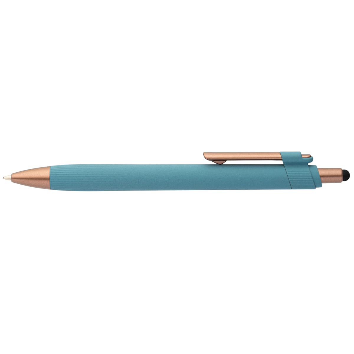 Branded Recycled Plastic Stylus Pen with Bronze Trim