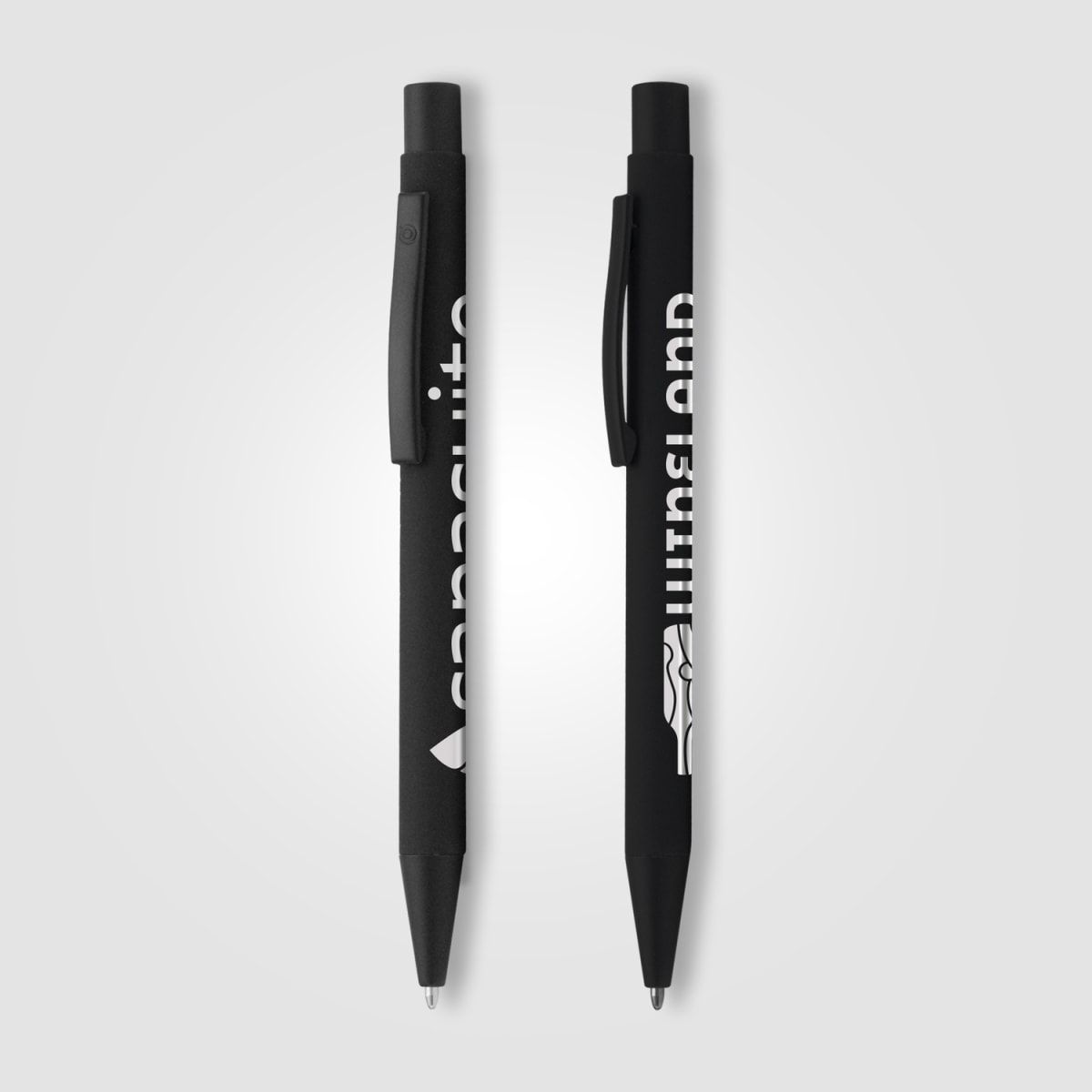Branded All-Black Metal Ballpoint Pen