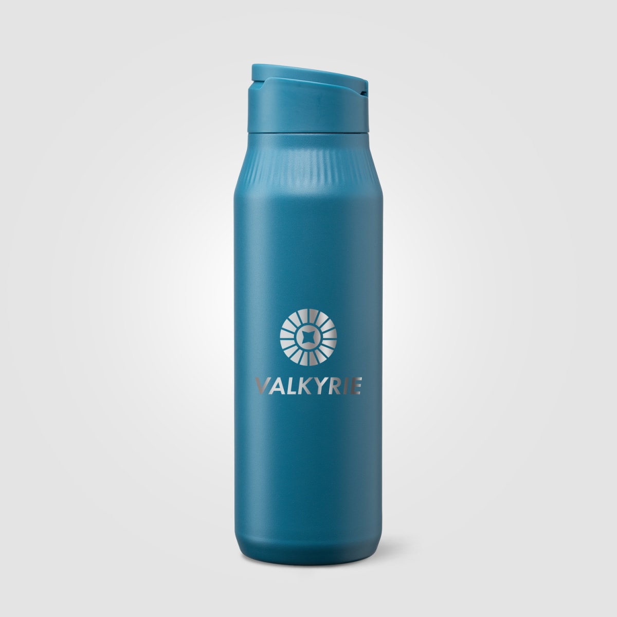 Branded Recycled Steel Bottle with Phone Holder Lid 750ml