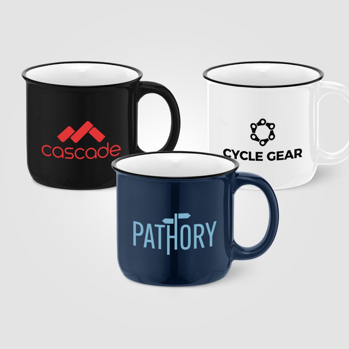 Branded Glossy Ceramic Campfire Mug 445 ml