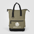 Branded Recycled Cotton Canvas Laptop Backpack - UKX