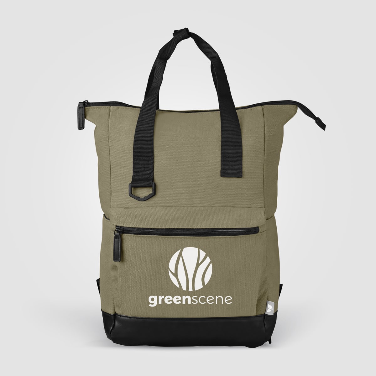 Branded Recycled Cotton Canvas Laptop Backpack - UKX