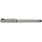 Branded Gunmetal Trim Plastic Stylus Pen in Gray