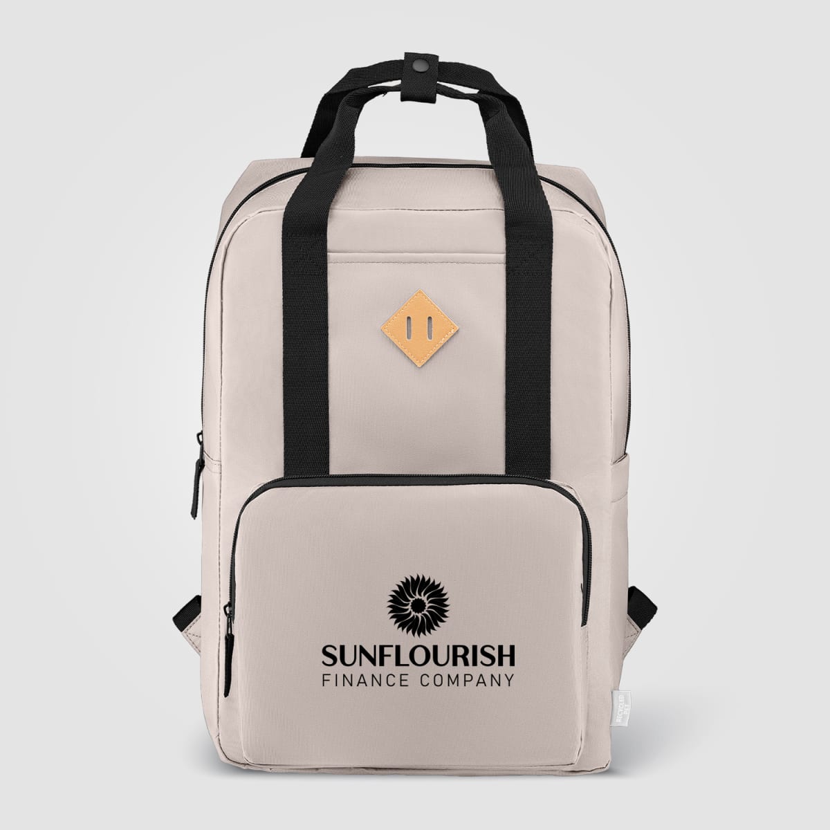 Branded Recycled Polyester Laptop Backpack 16L