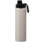Branded Insulated Stainless Steel Bottle with Carry Handle 710ml in Dune