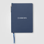 Branded A5 Recycled PU Notebook and Pen Set with Pen Loop