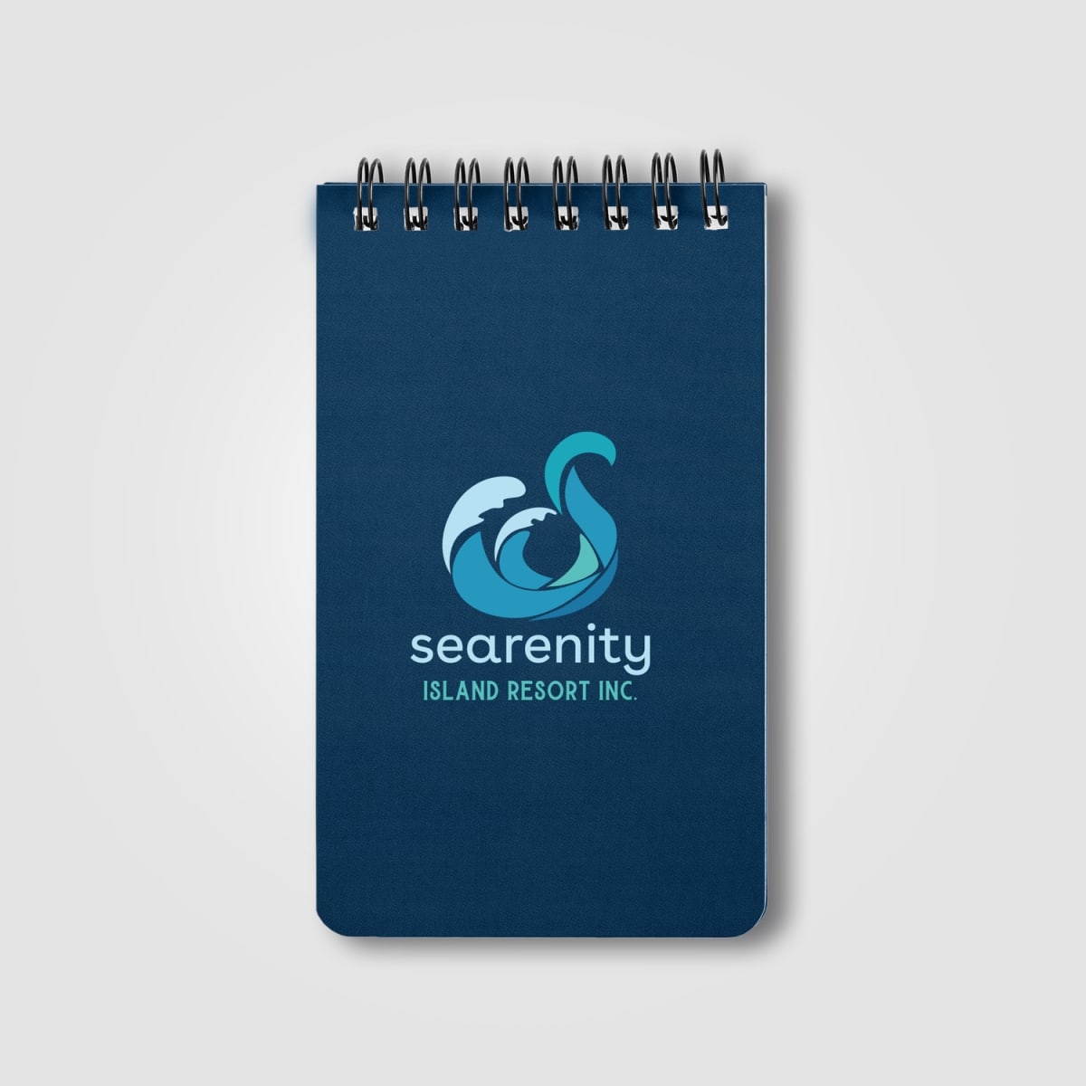 Branded Stone Paper Spiral Notepad with Ruler