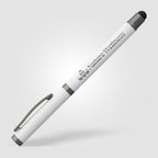 Branded Gunmetal Recycled Aluminium Stylus Gel Pen
