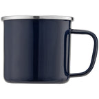 Branded Enamel Campfire Mug with Stainless Steel Rim