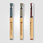 Branded Bamboo Barrel Gel Pen with rPET Cap