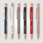 Branded Rose Gold Aluminium Stylus Pen with Cutouts