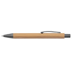 Branded FSC Bamboo Ballpoint Pen with Gunmetal Trim