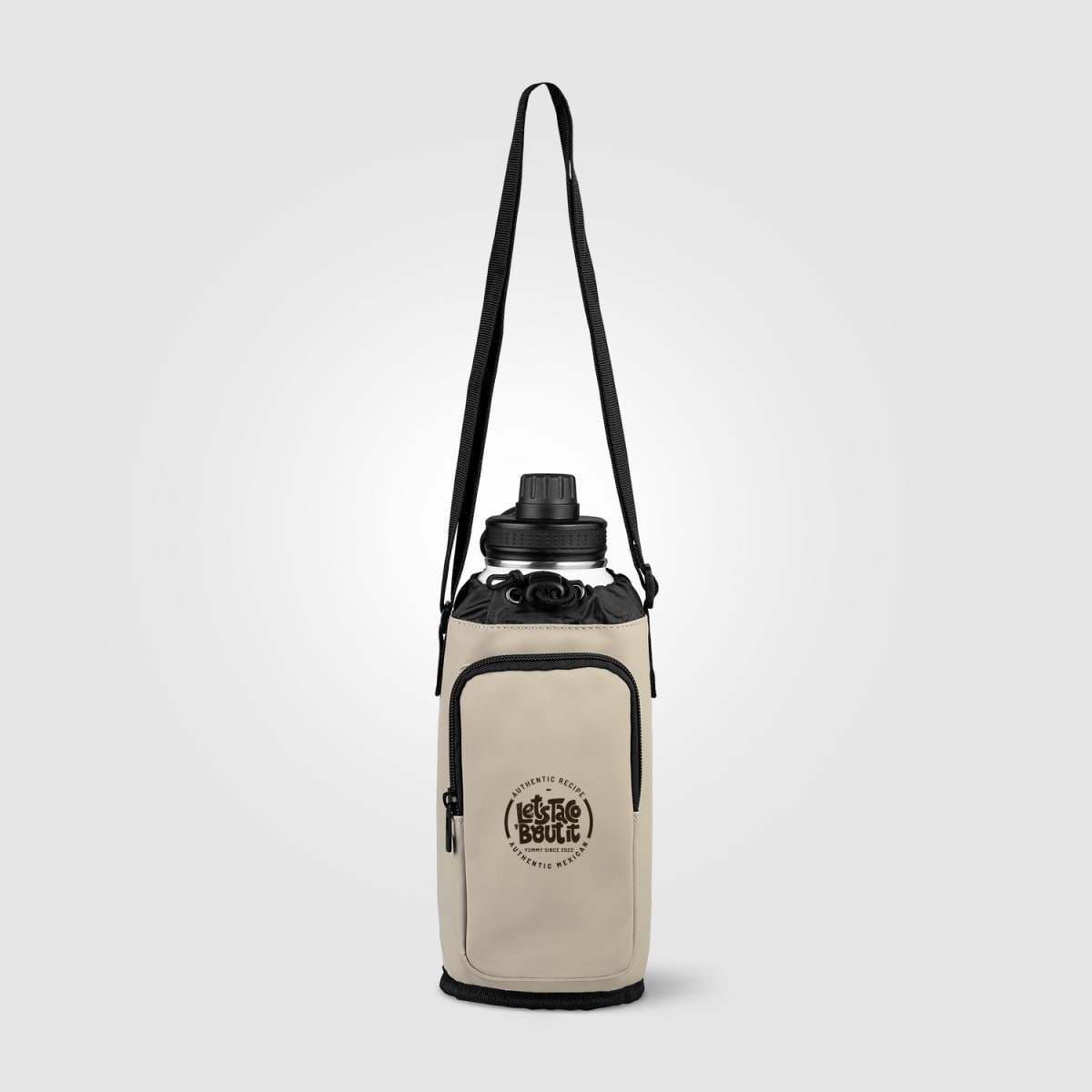 Branded 60oz Recycled PU Insulated Bottle Bag