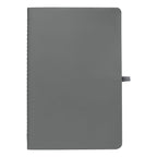 Branded Stone Paper Soft Touch Lined Journal - A5 in Gunmetal