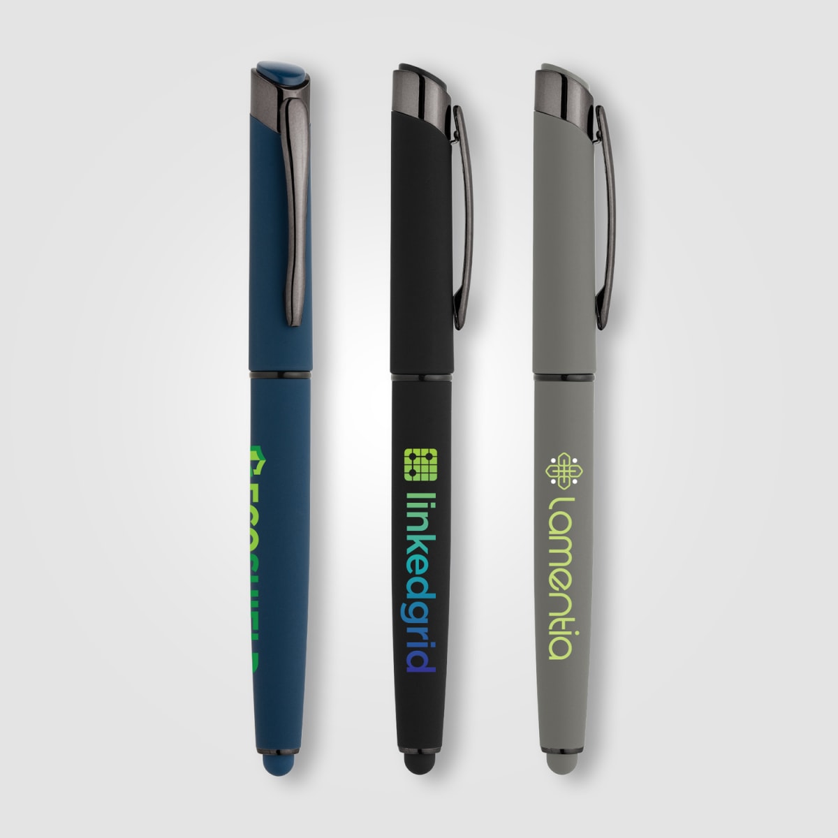 Branded Recycled Aluminium Gel Pen with Stylus