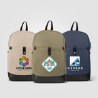 Branded Recycled Cotton Canvas Laptop Backpack